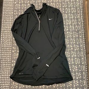 Dri fit black Nike half zip